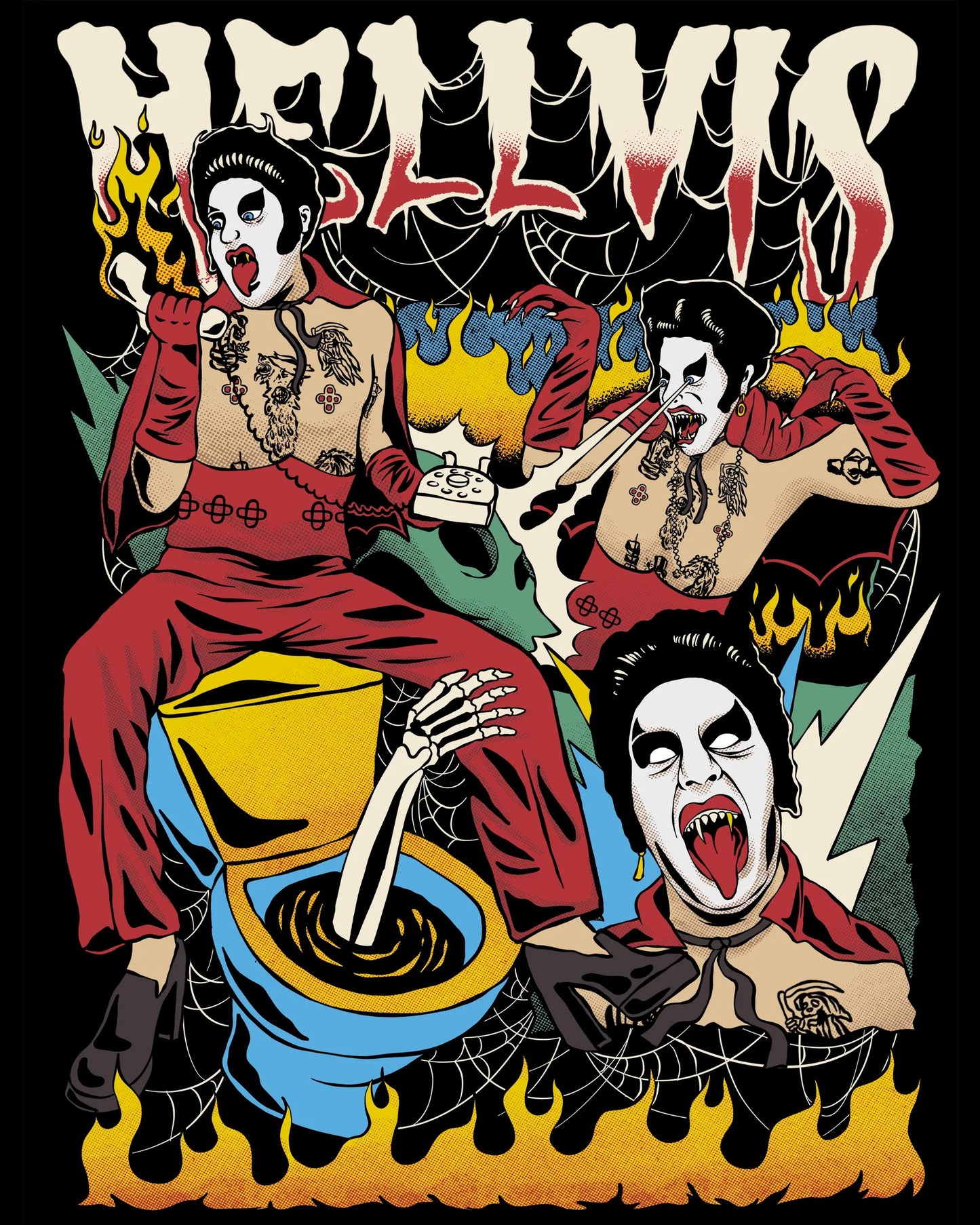 HELLVIS "STAY KOOKY AND SPOOKY" T-SHIRT